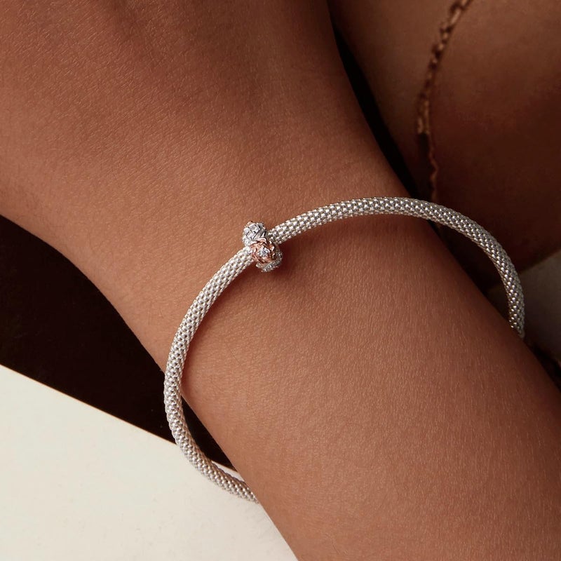 VOROCO Store Charm 925 Sterling Silver Bracelet Necklace Pendant Bead Charms Jewelry Gift for Women Mother Daughter Grandma Family Friends - Image 3